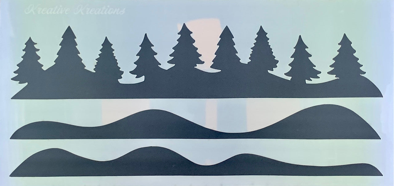 Winter Wonderland slanke stencil